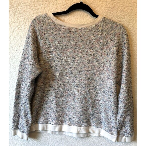 Cooperative Sweater M Multicolor Textured Crew Neck Pullover Cotton Blend - Picture 6 of 9